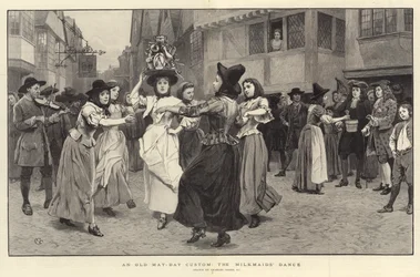 Een oude meifeesttraditie, de dans van de melkmeid